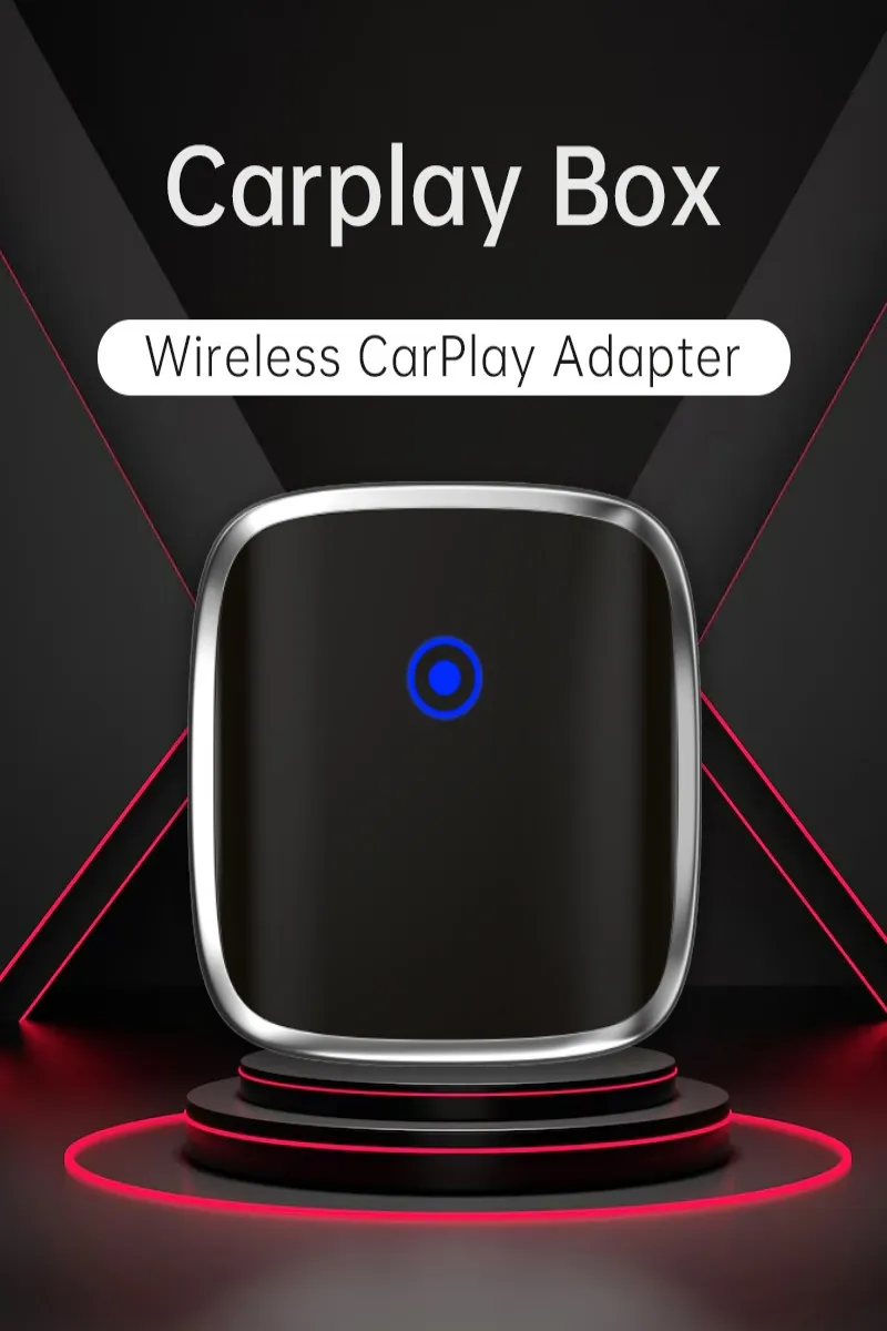 

New Wireless Carplay Car Connectivity Box Smart Wireless Box 2in1 Plug and Play Automatic Bluetooth 5.0 Connection Convenience