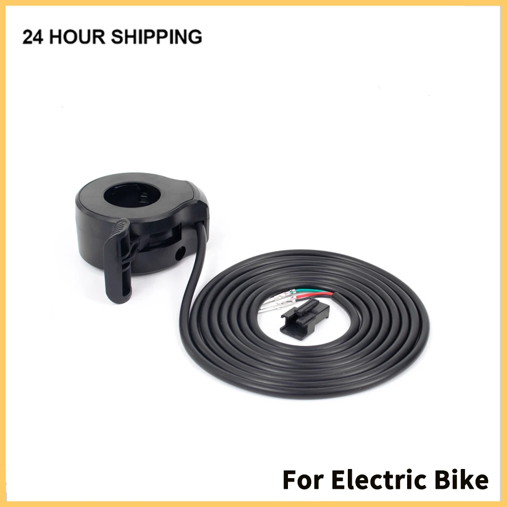 130X Ebike Thumb Throttle Accelerator for Electric Bike 12V-72V Throttles 3 Pin Waterproof WP/SM Plug  Connector Accessories