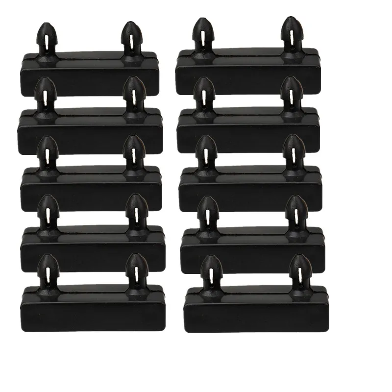 10/20Pcs Plastic Sofa Bed Slat End Caps Holders Black Single/Double Centre Cap Replacement for Holding Securing Furniture Frames