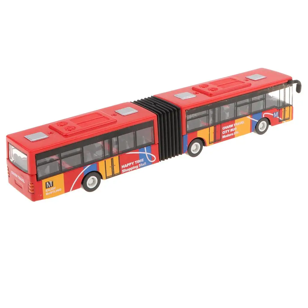 1:64 Alloy City Bus Diecast Model Pull Back Kolekcje zabawek dla dzieci