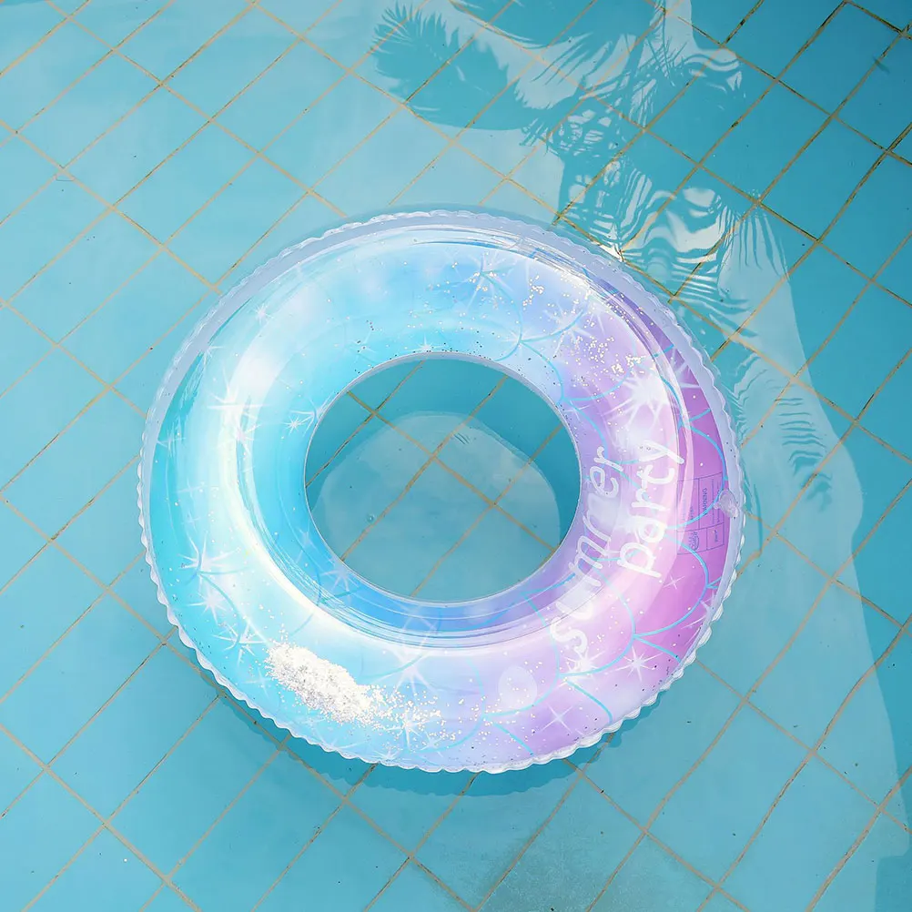 

1pc Thicken Pvc Swimming For Adult Pool Beach Inflatable Swim Ring With Strong Sealing Safety Swim Ring For Water Party
