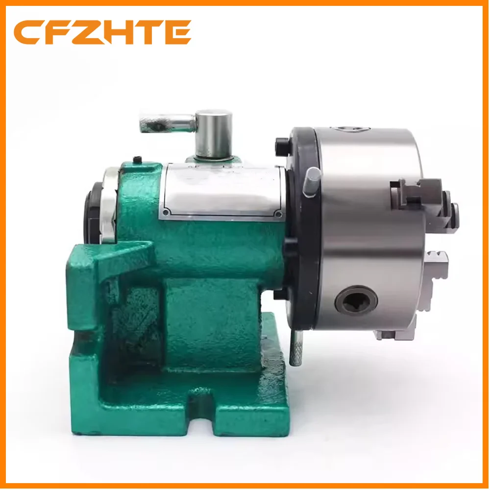 5-Inch 125mm Quick Dividing Head, Dual-Purpose Vertical & Horizontal Dividing Head+Chuck Small Universal Drilling Machine Tool