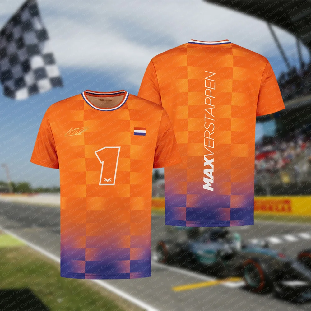 Summer Classic No.1 Racing Printed F1 Race Men s and Women s T-shirts Short Sleeves Daily Casual Comfortable Car Fans Top