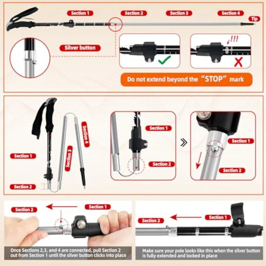 Adjustable Trekking Poles 3