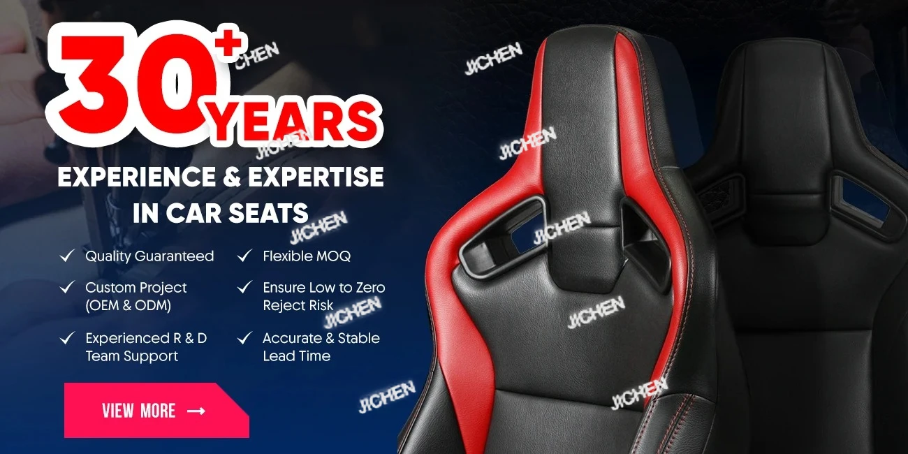 Plug and Play PU Leather Car Seat Headrest Cold Foam with Racing Style