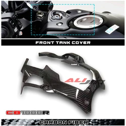 100% 리얼 탄소 섬유 보호대 페어링 카울링 패널 키트, 혼다 CB1000R 2021-2023 2022 오토바이 프론트 탱크 키 문짝 커버