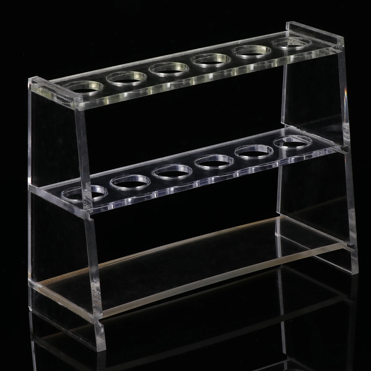 

1Set Test Tube Rack High Grip Stoppers Durable Detachable Clear Laboratory Supplies School Test Tube Holder Laboratory Supplies