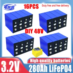 16pcs EVE 3.2V 280Ah 105Ah 320Ah 304Ah LF280K 310Ah LiFePO4 Battery Brand new Grade A DIY 12V 24V 48V Solar RV EV Camping No Tax