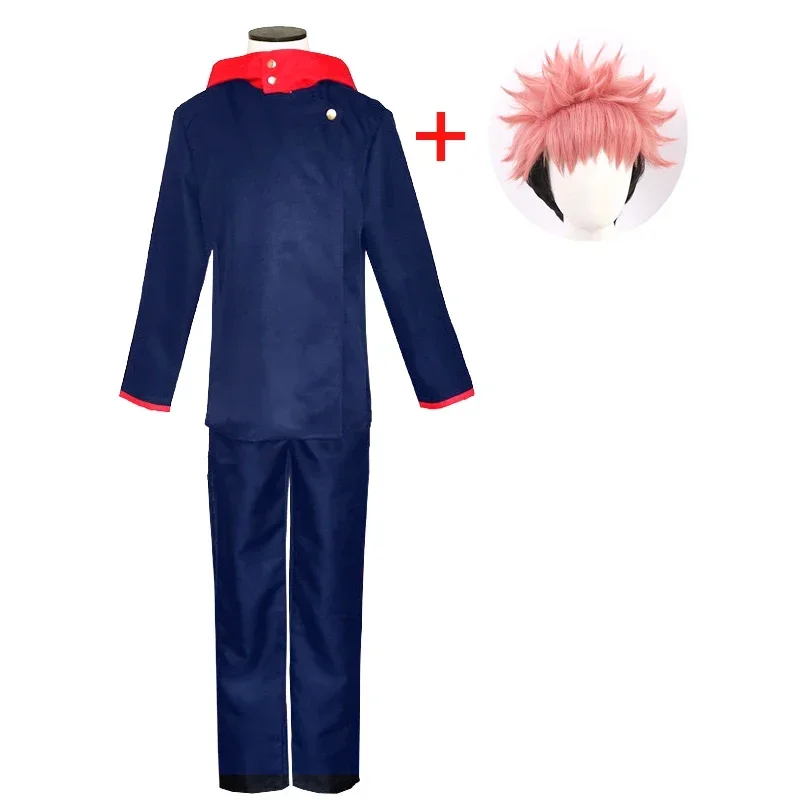 Disfraz de Cosplay de Anime Jujutsu Kaisen 2026: Satoru Gojo, Kugisaki Nobara, Martillo, Espantapájaros, Halloween, Carnaval, Peluca de Itadori Yuji