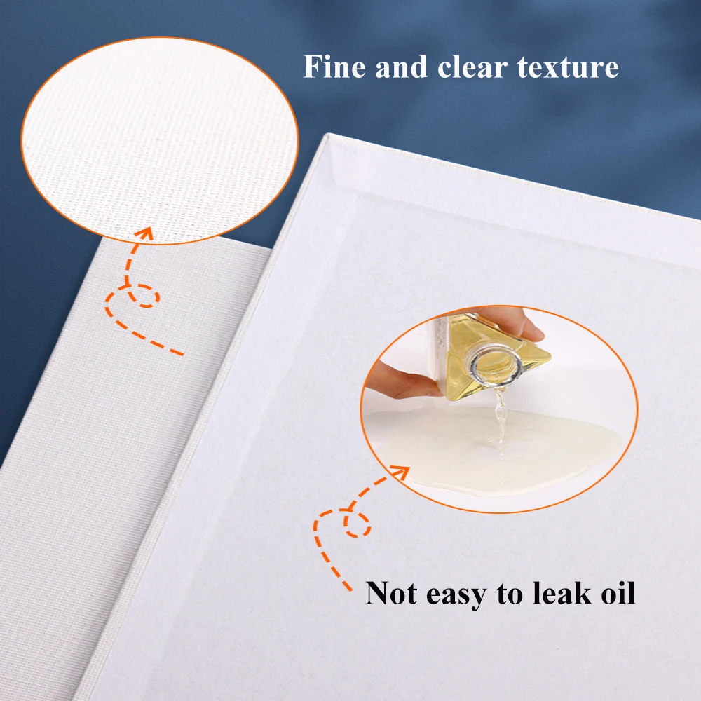 280g Canvas Board For Painting Cotton Blank,Primed White,Suitable For Gouache Watercolor Acrylic Oil Painting,Art Supplies