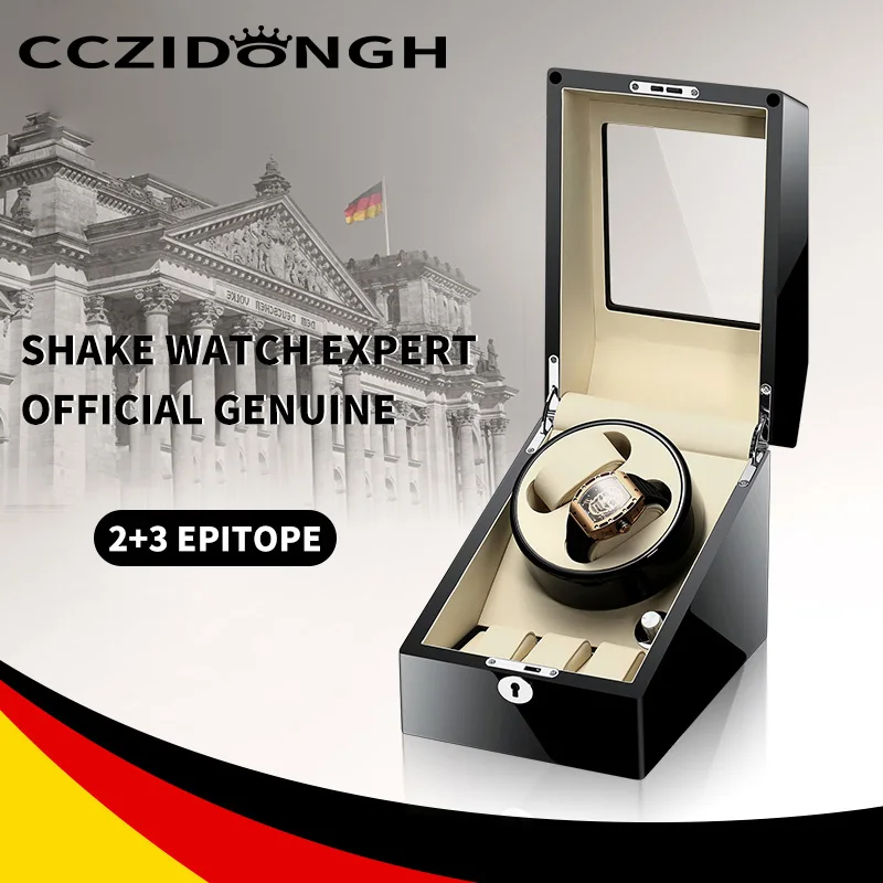 2+3 Automatic Watch Winder Watches Shaker Wood Grain Mechanical Watch Box Watch  Display Box Storage Case