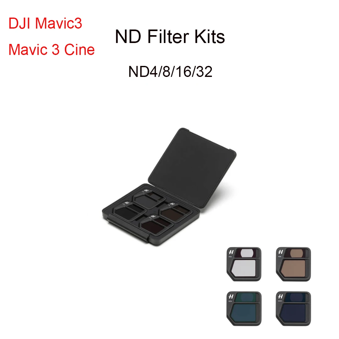 Original and Brand New DJI Mavic3 / Mavic 3 Cine ND Filter Kits ND4/8/16/32 Glass Kits with DJI Drone Spare Parts