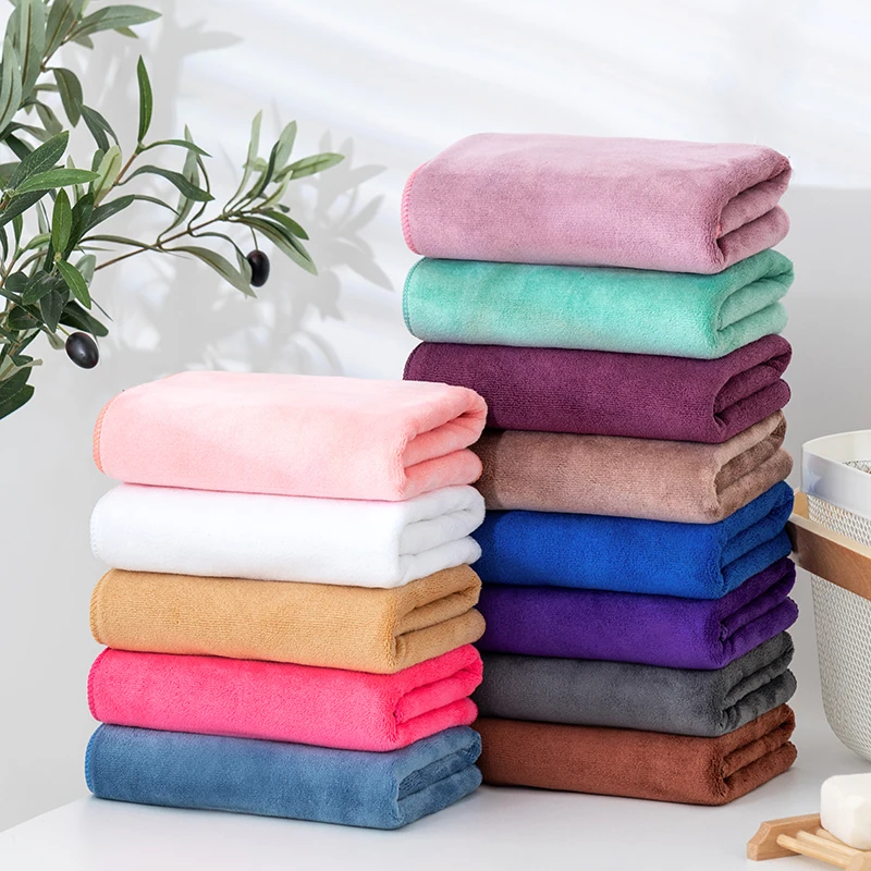 Multiple Colors Microfiber High Quality Super Soft Dry Hair Towel Rag Customized Embroidered Logo