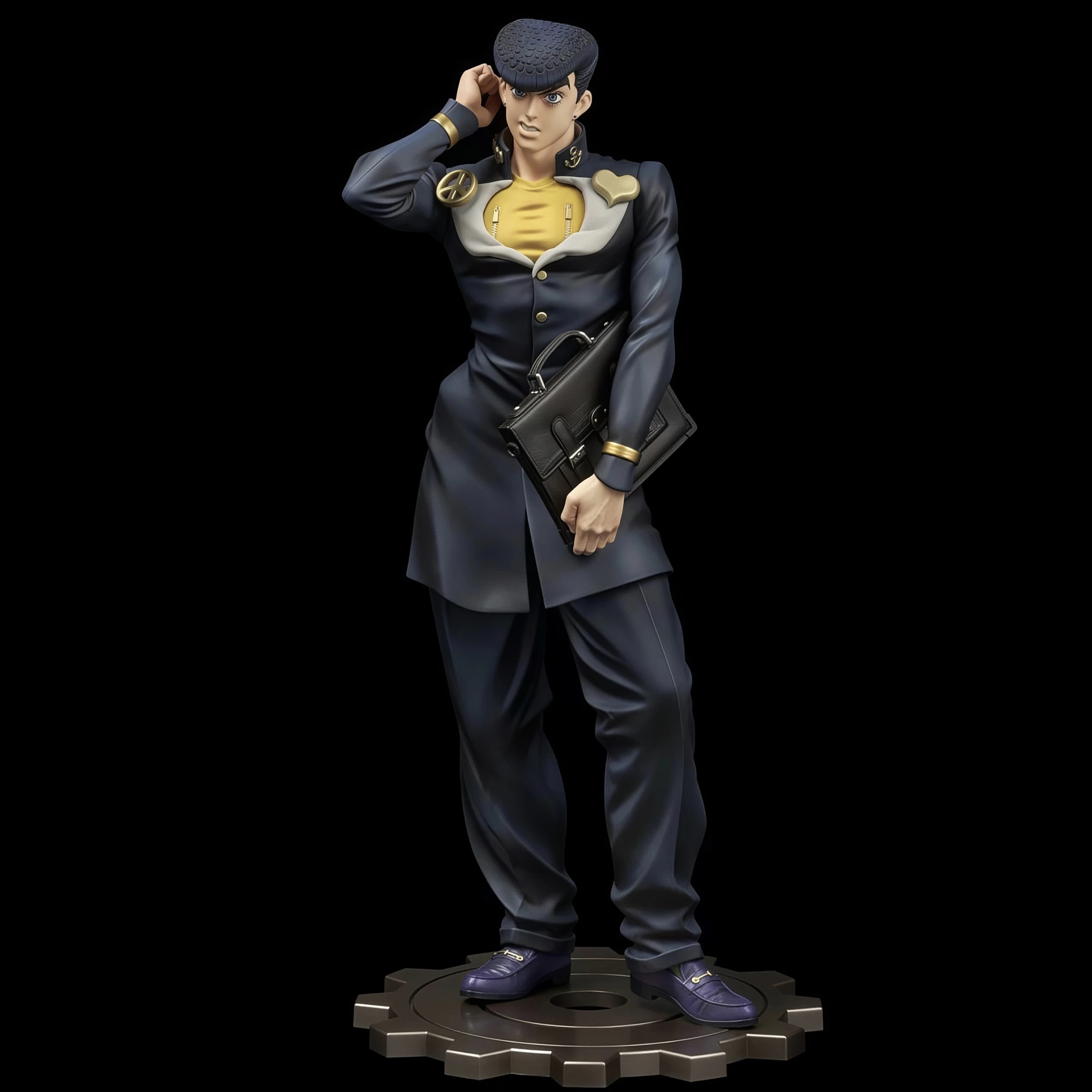 22 cm 8,6 Zoll Anime Higashikata Josuke Actionfiguren PVC-Statue Desktop-Ornament Sammlerfigur Modell Dekoration Spielzeug Geschenke