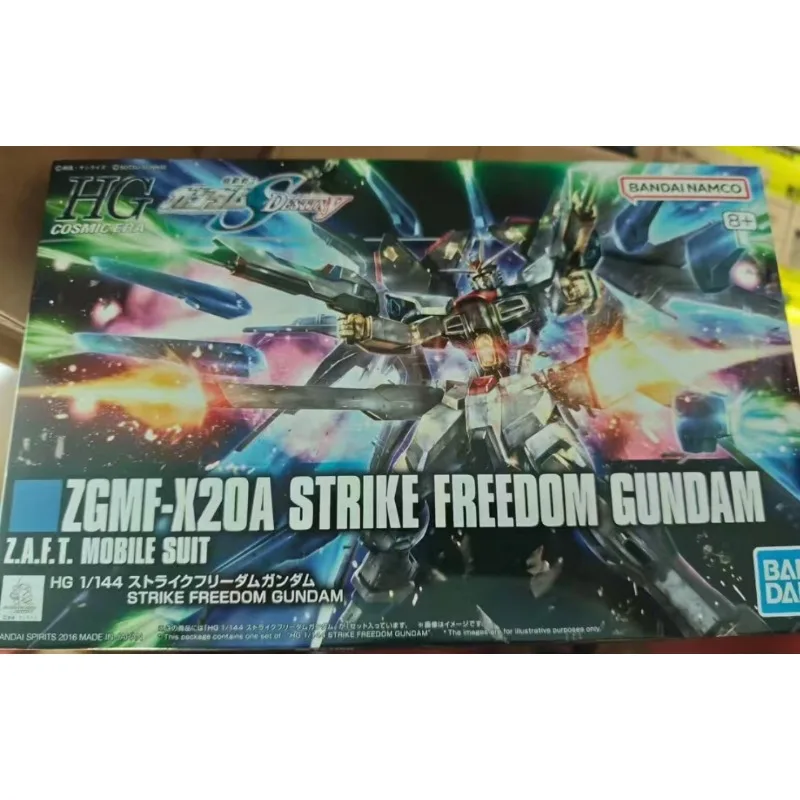 

Bandai Original HGCE 1/144 ZGMF-X20A Strike Freedom Gundam Action Figure Mobile Suit Assembly Model Kit Toy Gift for Boy