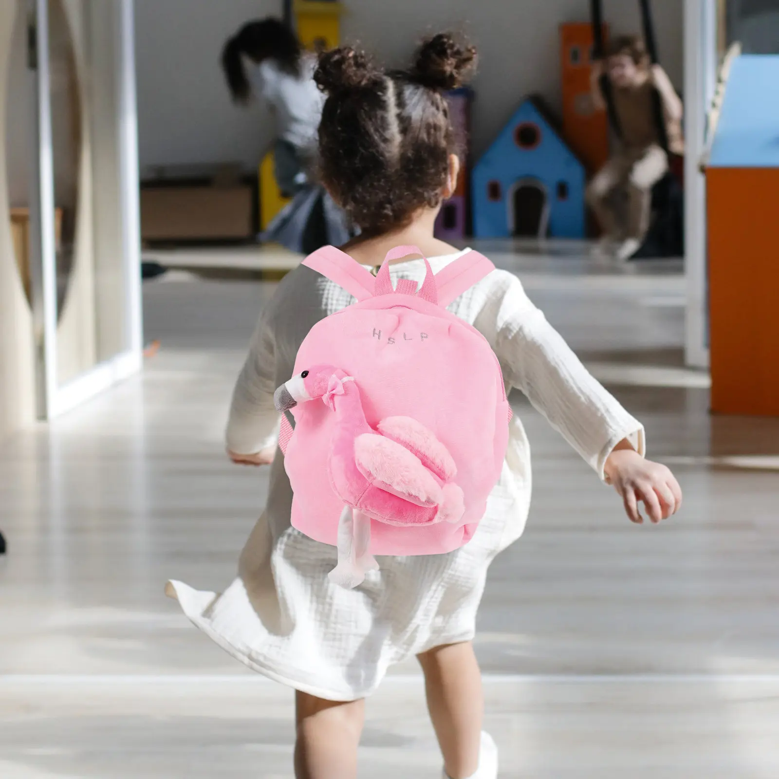 

Детский рюкзак-фламинго для малышей, розовый, для дошкольников и детского сада, с мягкой игрушкой, для прогулок и посещения зоопарка