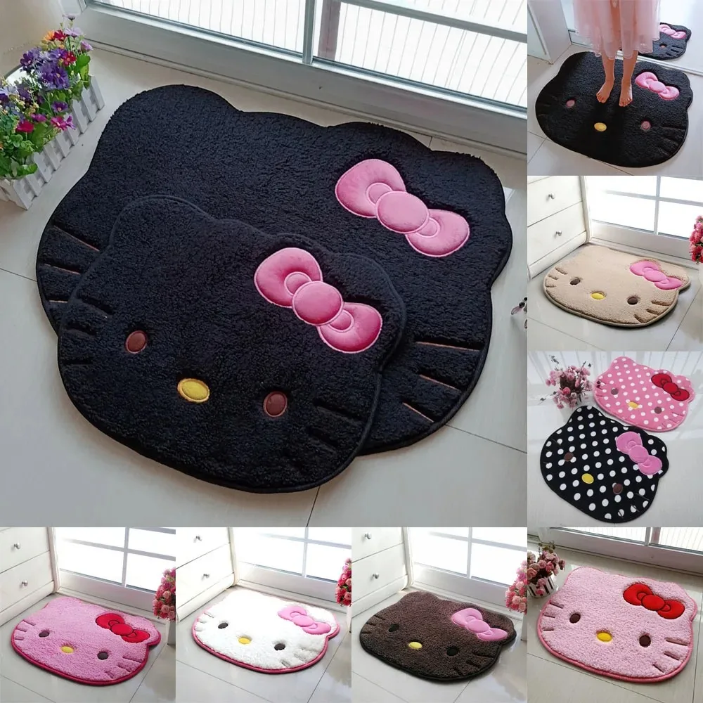 

Sanrio Kawaii Hellokitty Мультфильм Аниме плюшевый напольный коврик Ванная комната нескользящий ковер симпатичная Автомобильная подушка мягкий кашемир Гостиная Декор