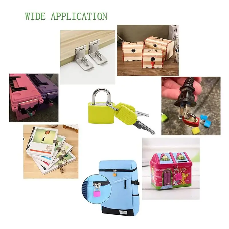 new arrival  6Pcs Suitcase Locks with Keys,Small Luggage Padlocks Metal Padlocks Mini Keyed Padlock for School Gym Classroom