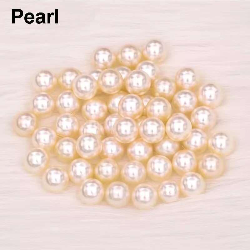 Hohe Qualität, 2 mm, 3 mm, 4 mm, 5 mm, 6 mm, 8 mm, 10 mm, 12 mm, 16 mm, 18 mm, runde weiße Perlen, kein Loch, lose Kleidungsperlen für Kleiddekoration – Detail 3