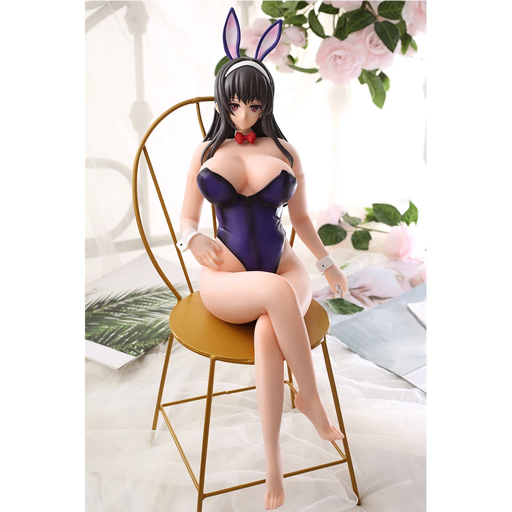 Anime Sex Doll Masturbation Thrusting Figure Sexy Bunny Girl Silicone Adult Toy Male Masturbator Realistic Vagina Pussy For Men