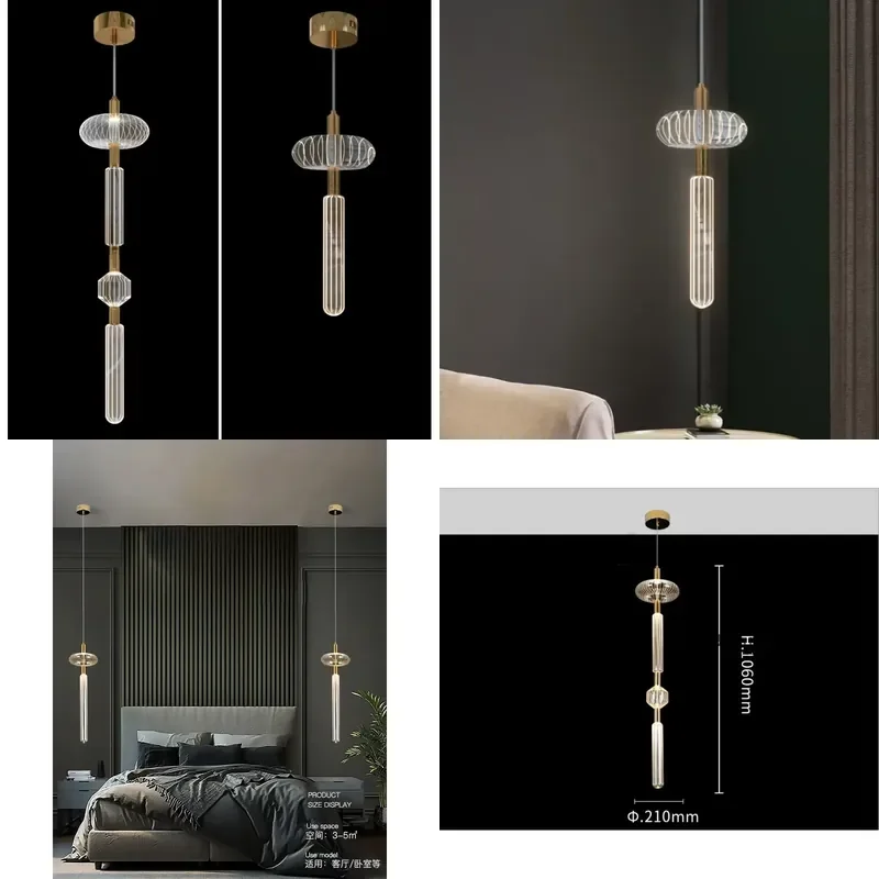 for Stylish and modern small LED chandelier, suitable for home office aisle background wall long line lighting