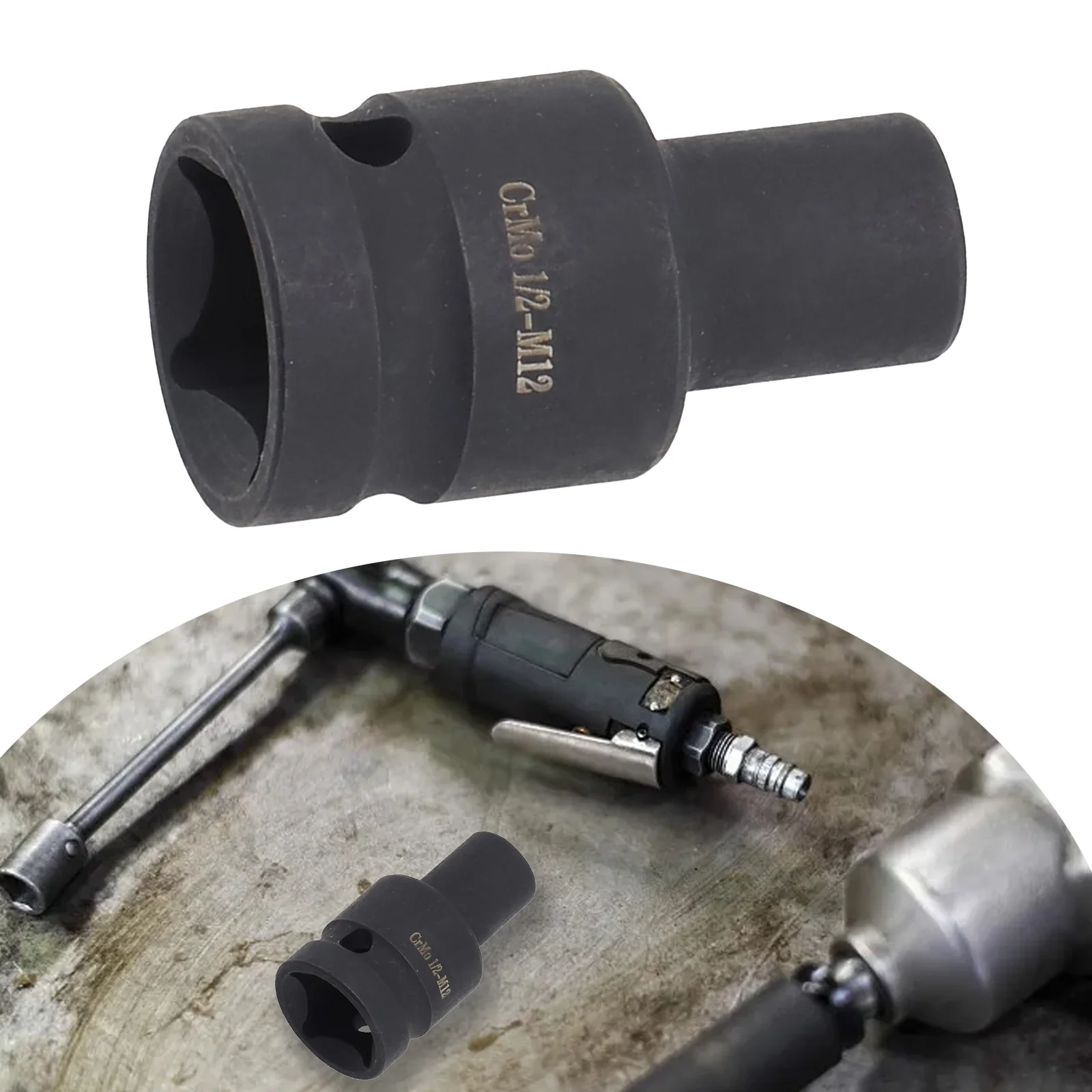 Cabeça dupla quadrada torneira soquete 1/2 "catraquetes driver para M6-M24 pneumático chave de catraca brocas adaptador acessórios guia soquete