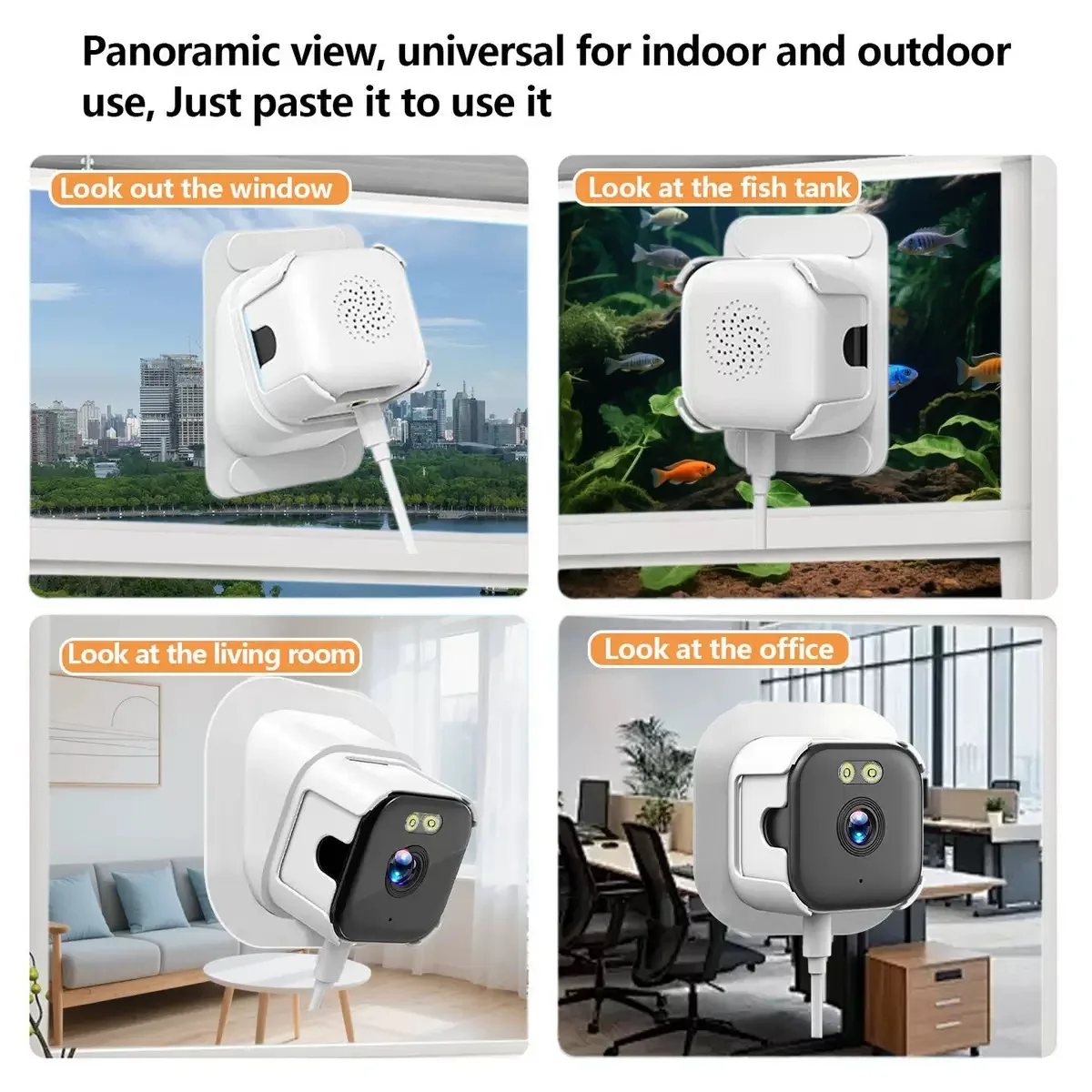 2K Window Camera 5GHz WiFi Indoor Cameras For Home Security Color Night Vision Motion Detection 24/7 Recording Quick Install