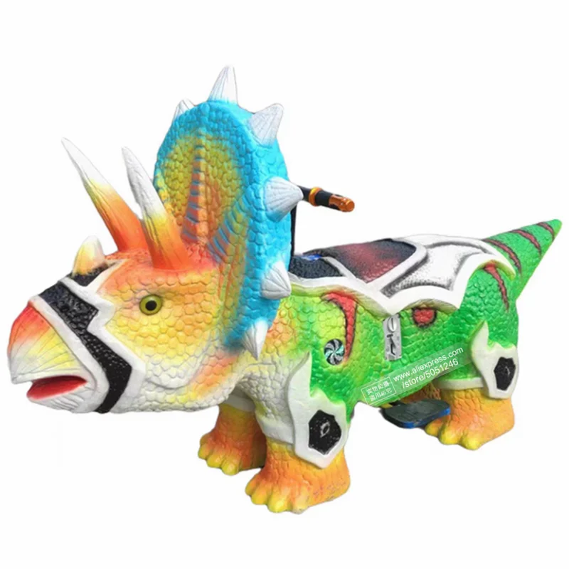 Popular Walking Dinosaur Dragon Animal Car Amusement Theme Park Playground Square Coin Operated Arcade Game Machine Kiddie Rides