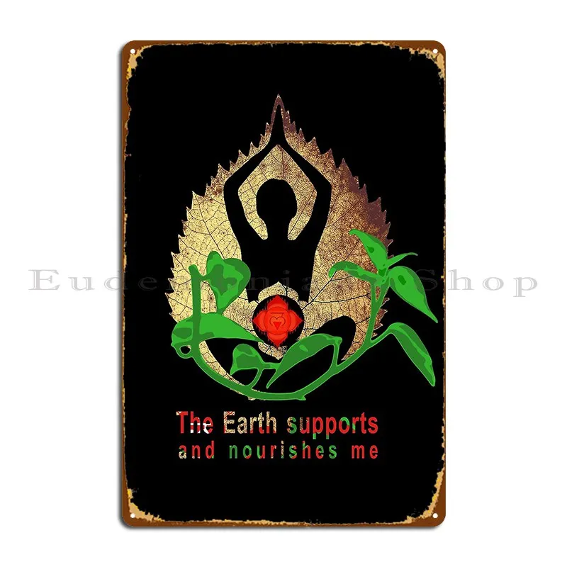 Металлический знак Root Chakra 7, Muladhara, винтажный кухонный персонаж, дизайн жестяной вывески, плакат