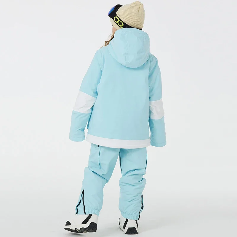 Survêtement de ski pour enfants, vêtements de sport de plein air, pantalons de neige pour enfants, trempés, épais, chauds, garçons, filles, hiver, nouveau, 2025, 506