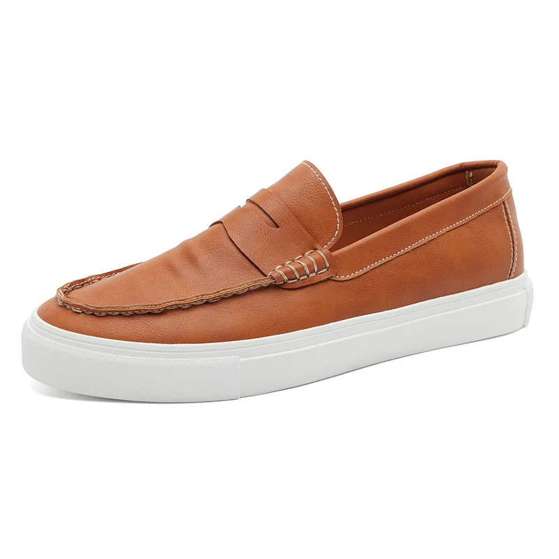 

New Men Shoes Fashion Male Wedding Shoes Outdoor All-match Flats Handmade Mens Loafers Leather Men's Dress Shoes