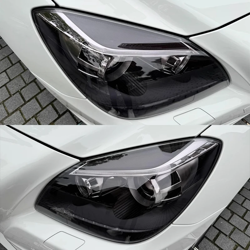 Hot selling：Factory Wholesale -glare Car Headlight Film Dark Black Adhesive Vinyl Car Stickers TPU Ppf Headlight Film