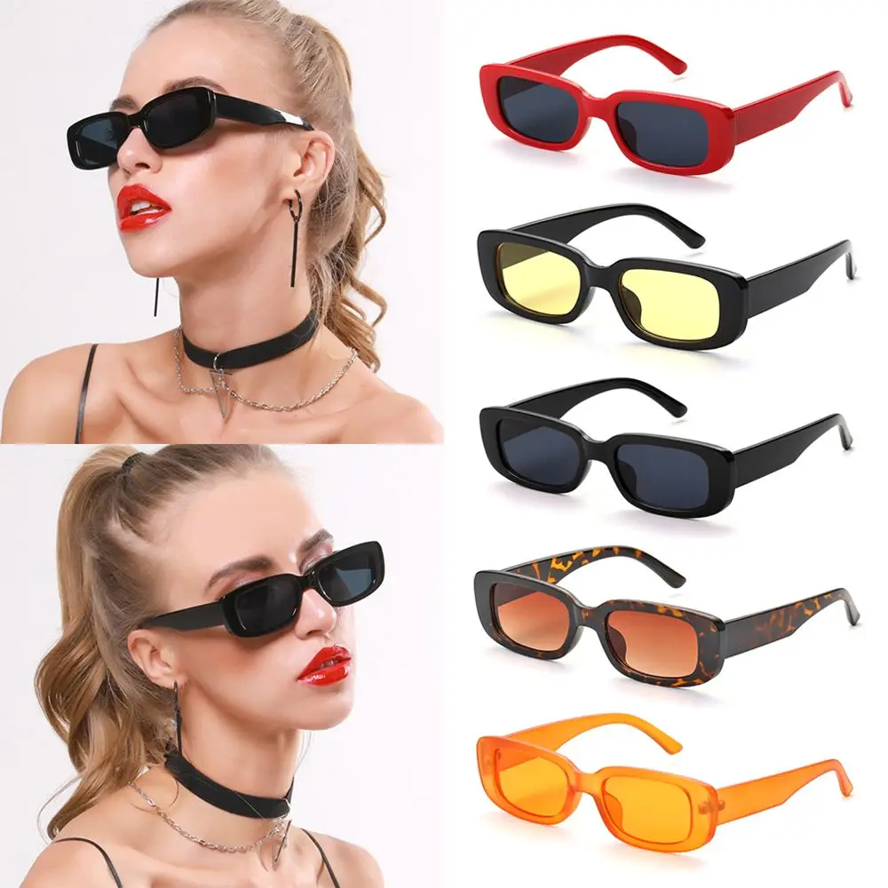 Fashion Square Frame Small Rectangle Women Sunglasses Eyeglasses Sun Glasses Eyewear