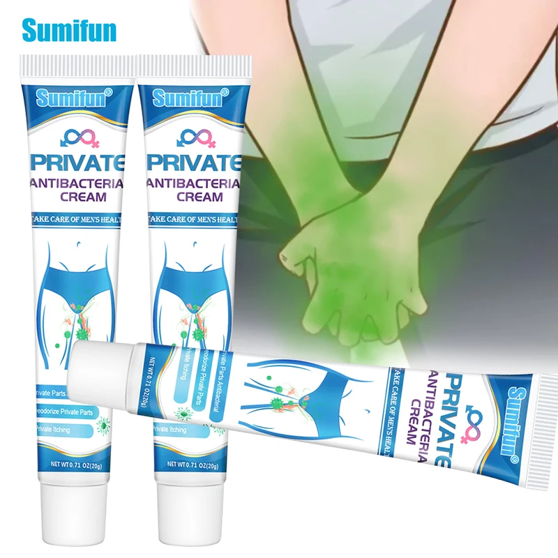 

20g Man Remove Odor Antibacterial Cream Pussy Underarm Armpit Intimate Body Deodorant Pruritus Dermatitis Ointment Health Care