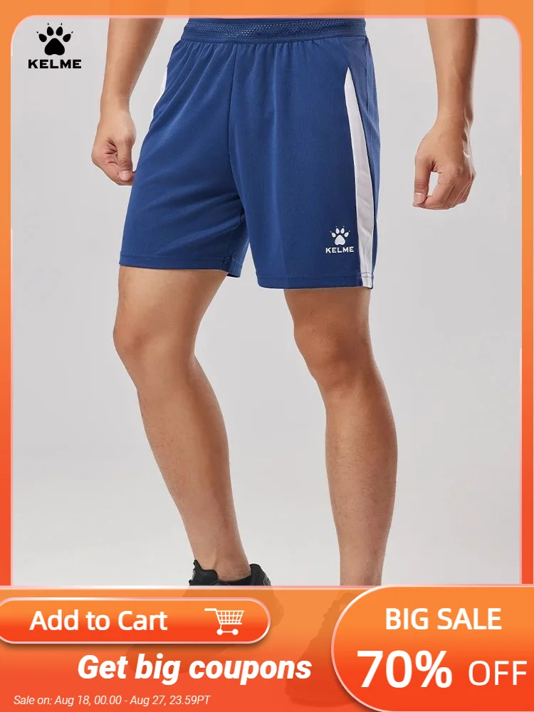 

Kelme Football Training Sports Shorts For Men's Summer New Running Capris Quick Drying Pants Basketball Fitness Shorts