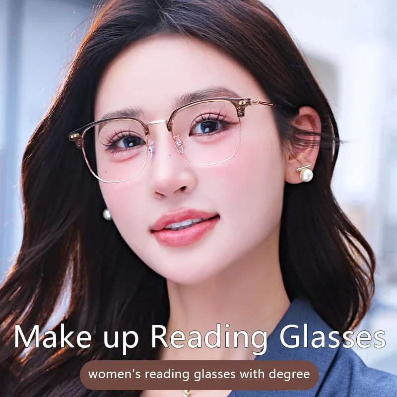 超薄型老眼鏡、ブルーライトカット、放射線防止、女性男性用、拡大鏡付きリーディンググラス、紫外線防止メガネ