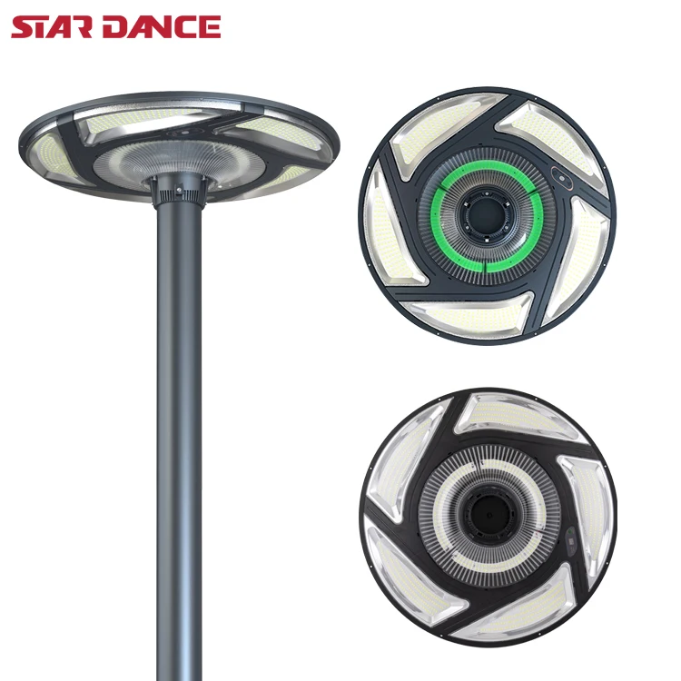 High Lumen Home Outdoor Waterproof Garden Light 150W 300W ufo Solar Street Light 360