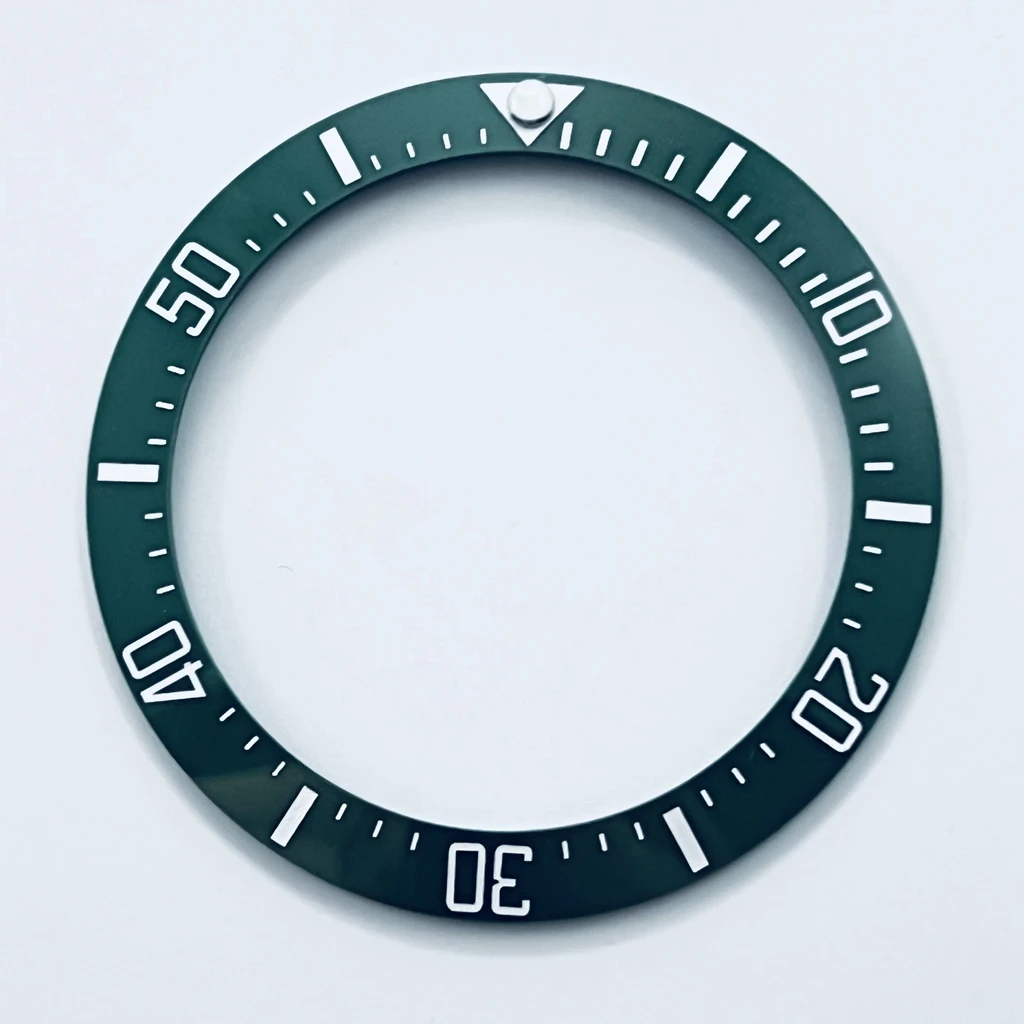 40mm SEA Ceramics Bezel Black Blue Green Sloping Diving Watch Insert Watch Replace Watch Face Watch Bezel Inserts Ring