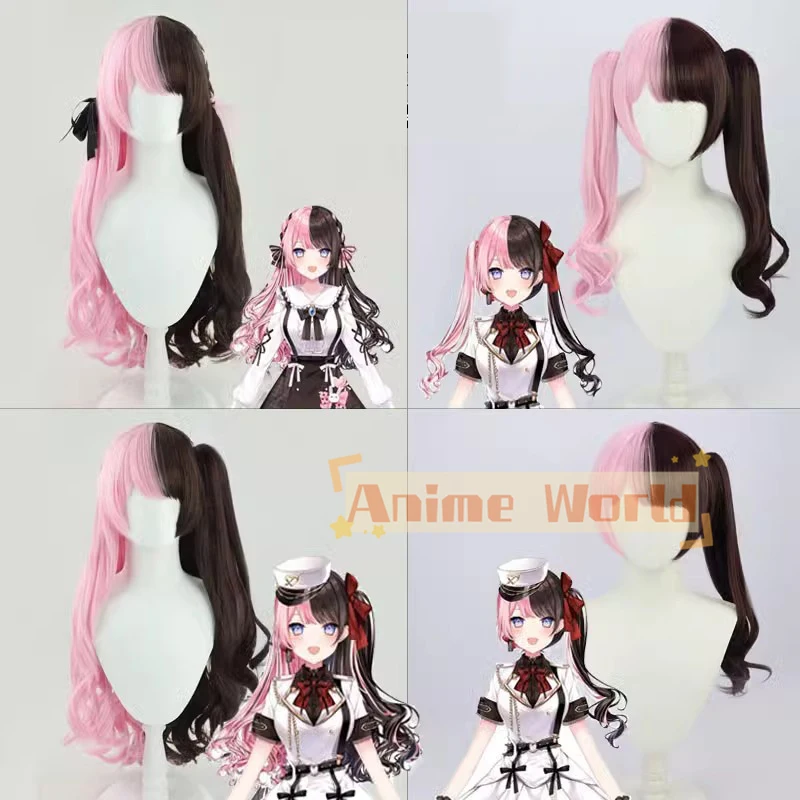 Tachibana Hinano Cosplay Wig Props Hair Net VTuber YouTuber Role Play Uniform Accessory Halloween Christmas Carnival