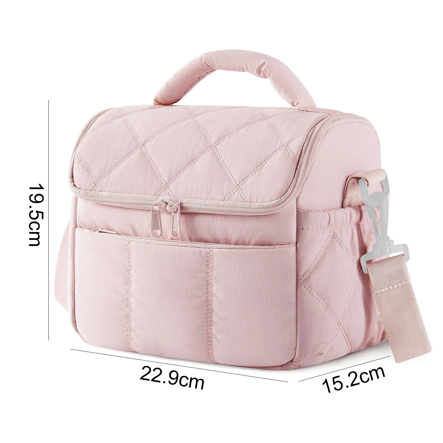 New Nylon Portable Lunch Bag Reusable Multi-functional Insulated Lunch Box Leakproof Insulated Bag Women Special Purpose Bags