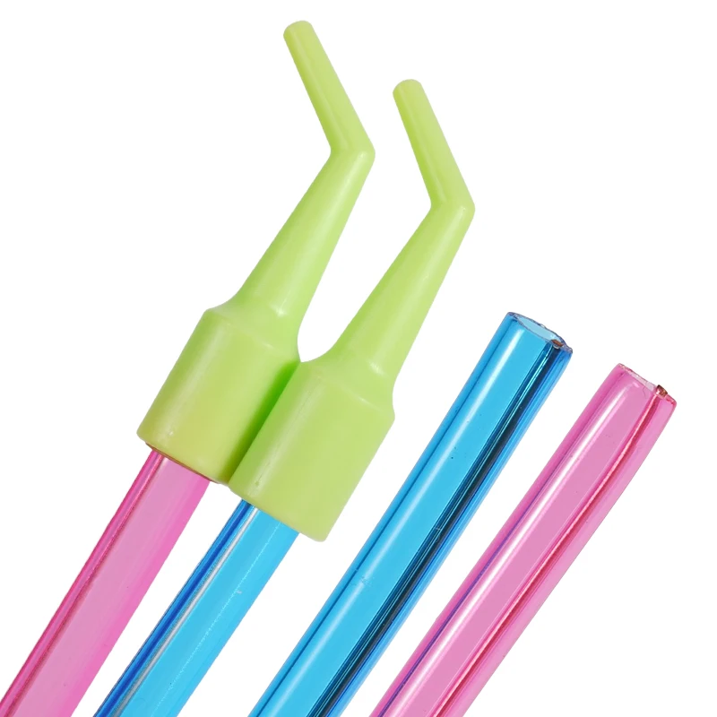 30pcs Disposable Suction Tip Conversion Head Autoclavable Saliva Ejector Adapter Bend Pipe Dentist Tool