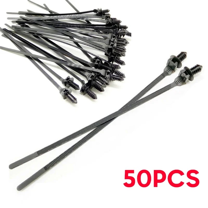 Practical High Quality Cable Ties Parts 185mm Accessories Black Car Fastener Bundle Nylon Pipe Released Zip Straps