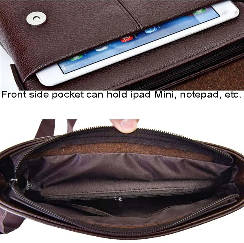 Luxury Leather Shoulder Bag Husband Crossbody Men Boy Tote Designer Messenger Bags Male Luxurious Brand Men's Small Handbag