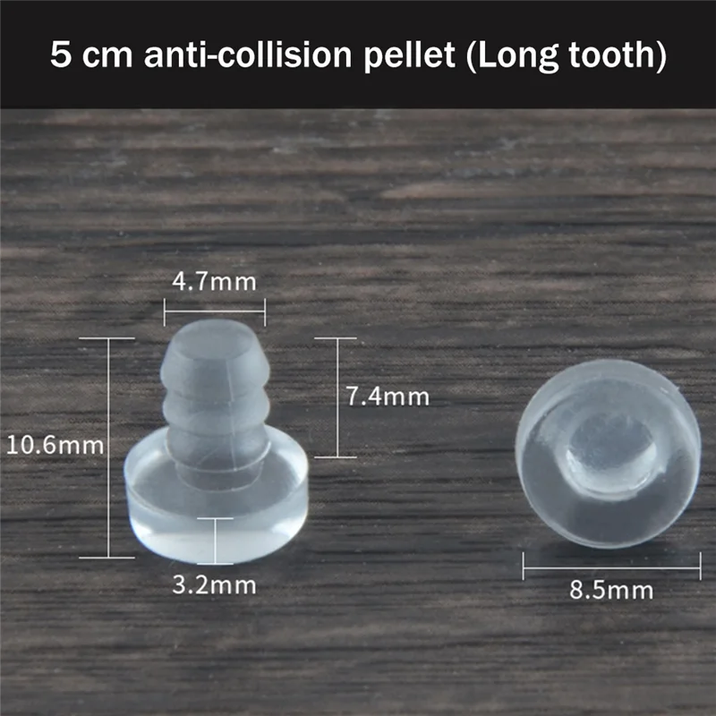 

Hot Selling-200PCS Glass Tabletop Shock Recessed Rubber Cabinet Door Anti-Shock Pellets For Patio Countertops, Fits 3/16 Inch Ho