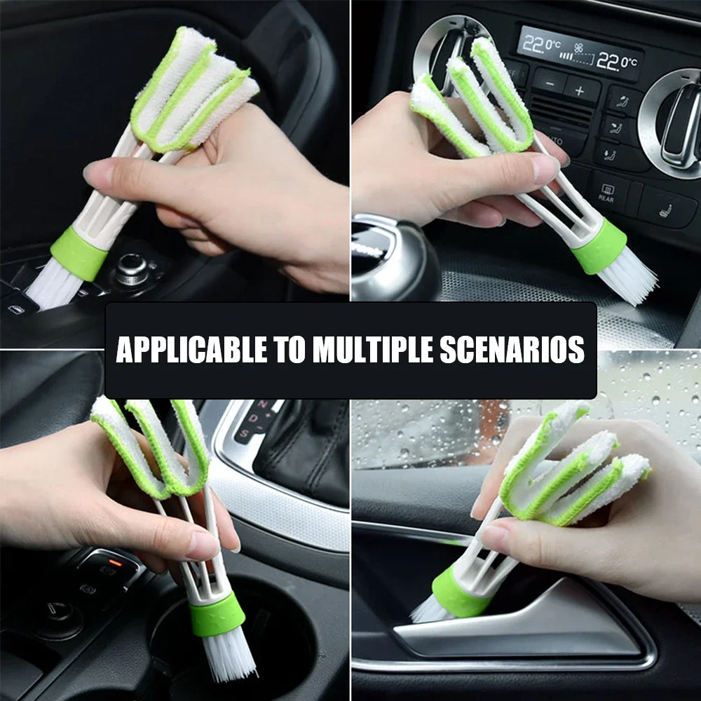 Brosse de Nettoyage de Ventilation de Climatiseur pour Voiture, Dépoussiérage, Stores, Dépoussiérage, Accessoires de Style Automobile