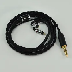 OCC + OCC silver plated headset cable coaxial 2-strand MMCX 0.78 2pin N5005 IE900 2.5 balanced 4.4 balanced upgrade cable