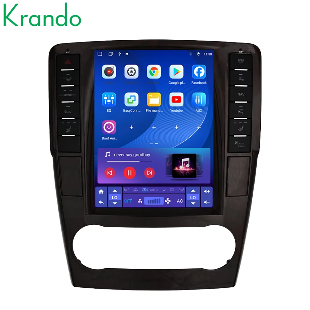 

Krando 9,7-дюймовый Android-радио навигация Carplay для Benz ML W164/GL X164 2005-2012, GPS-навигация, головка экрана CarPlay