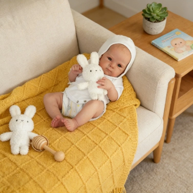 

NPK 17'' Collectible Art Doll Reborn Bettie 3D Skin with Visible Veins Hand Painht Hair Bebe Toy Gifts