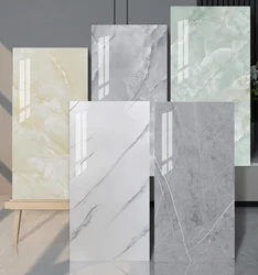 New PVC Simulated Marble Wall Panels Are Waterproof Peeled And Pasted With Ceramic Tiles And the Wall Decoration Is hot Selling