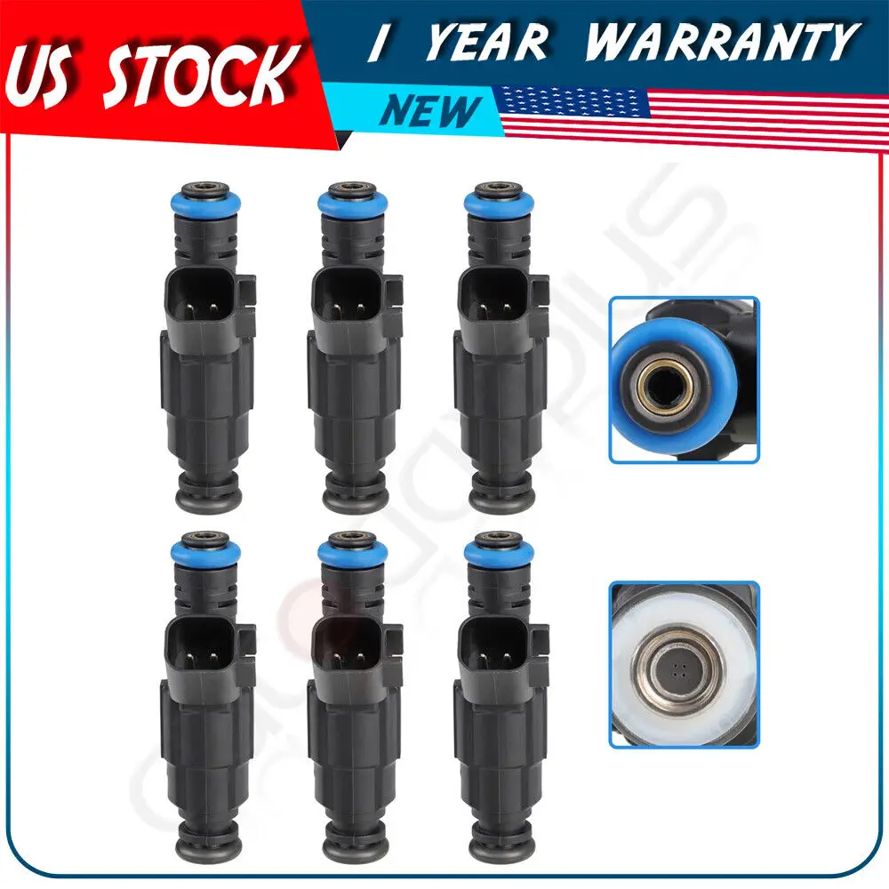 

6x Fuel Injectors For Pontiac Torrent Chevrolet Equinox 3.4L 2006-2009 89017615